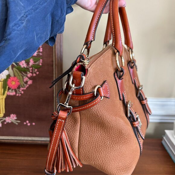 Dooney and Bourke Bristol Satchel in Pebble Grain Leather - Picture 3 of 9